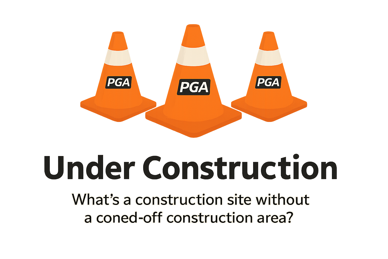 Under Construction with Cones